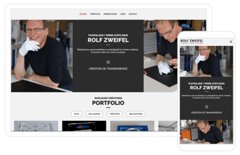 Création du site internet www.rolfzweifel.ch