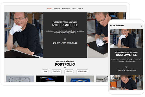 Création du site internet www.rolfzweifel.ch