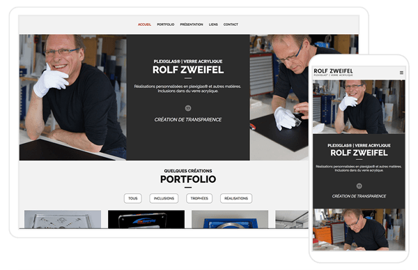 Création du site internet www.rolfzweifel.ch